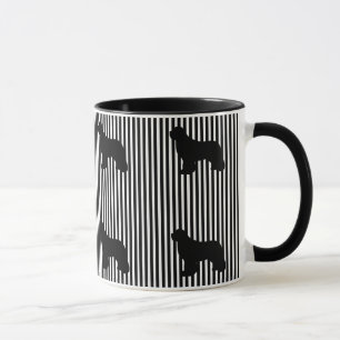 Black Multi Newfoundland dog coffee mug