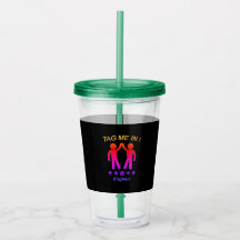 Black Multicolored - Tag Me In