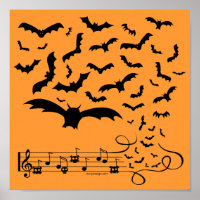 Black Music Bats Design