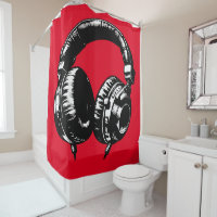 Black Music Headphones DJ