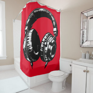 Black Music Headphones DJ 