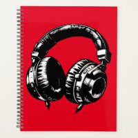 Black Music Headphones DJ Musical
