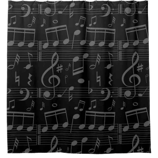 black music notes musician musical score (Front)
