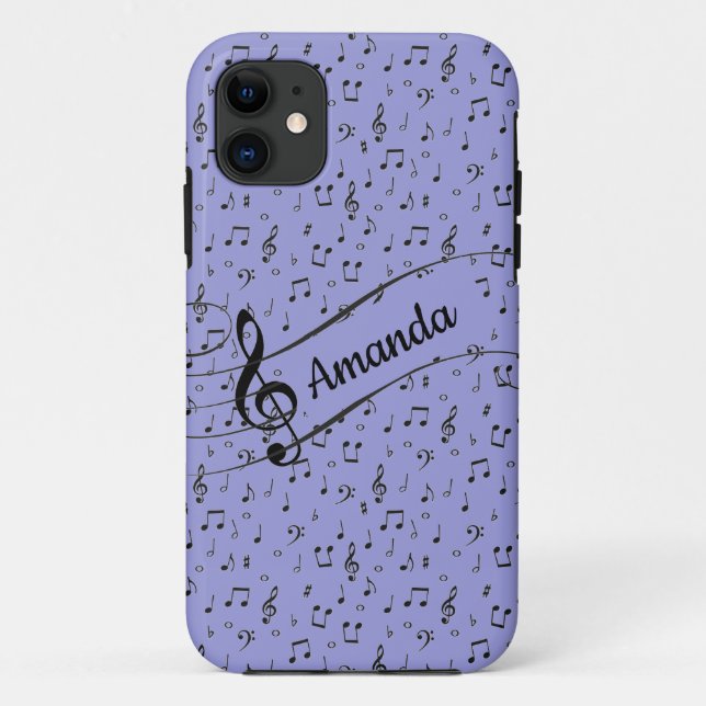 Black Musical personalized   Case-Mate iPhone Case (Back)