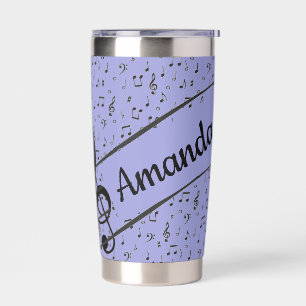 Black Musical personalized Coffee Mug Insulated Tumbler