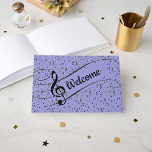 Black Musical personalized Guest Book