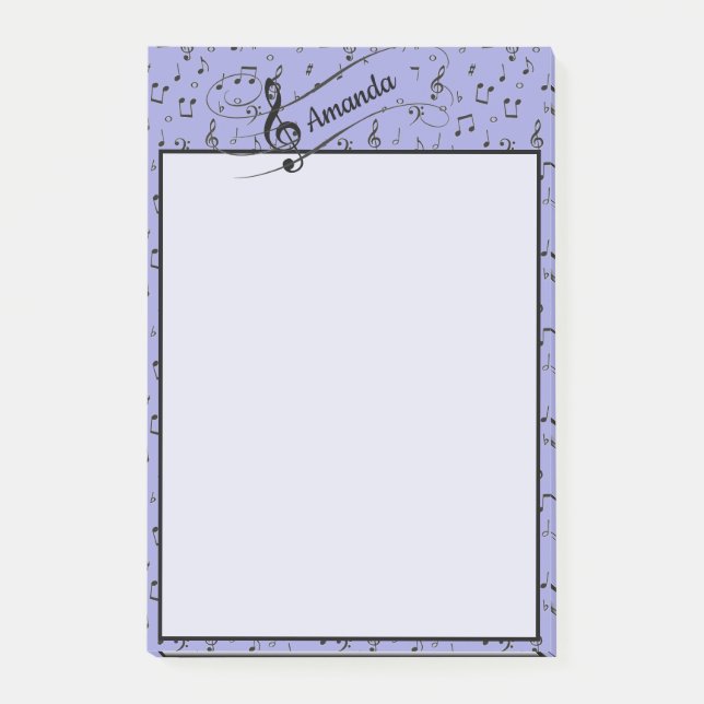 Black Musical personalized   Post-it Notes (Front)