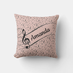 Black Musical personalized  Throw Pillow