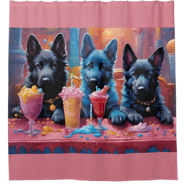 Black N Blue German Shepherd Puppies N Milkshakes (Front)