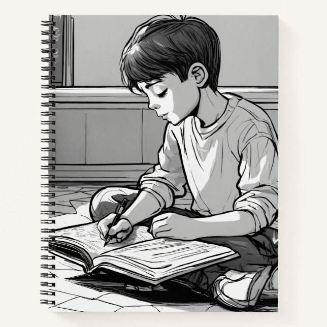 Black N White Study carnet SPIRAL (Devant)