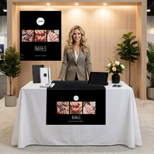 Black Nails Studio Photo Collage Trade Show Tapestry