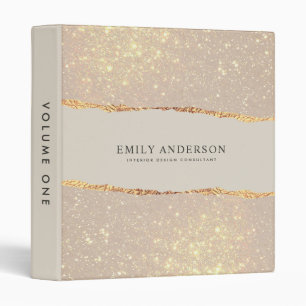 black natural gold modern elegant contemporary binder