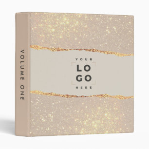 black natural gold modern elegant your logo binder