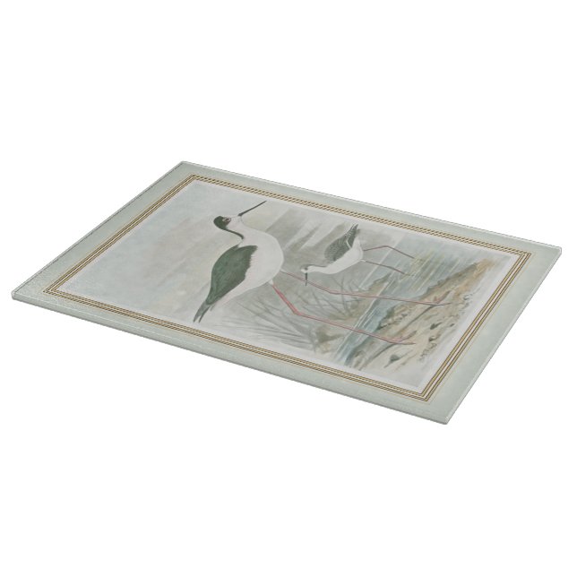 Black-Necked Stilts by the Water Cutting Board (Corner)
