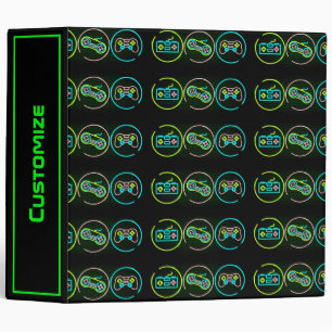 Black & Neon Gamer Binder