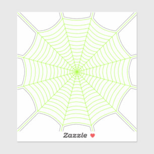 Black neon green spider web Halloween pattern
