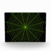 Black neon green spider web Halloween pattern