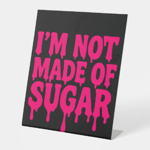 Black Neon Pink Pedestal Sign – Customizable