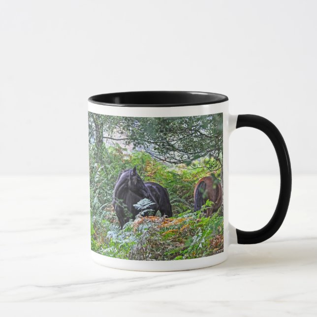 Black New Forest Pony of Hampshire, England Mug (Right)