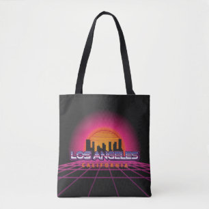 Black New Wave Retro 80s Los Angeles Sac fourre-to