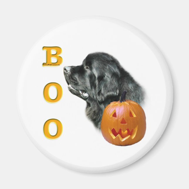 Black Newfoundland Boo - Magnet (Front)