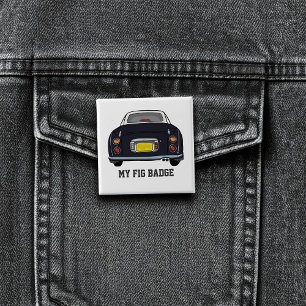 Black Nissan Figaro Car Pin Button