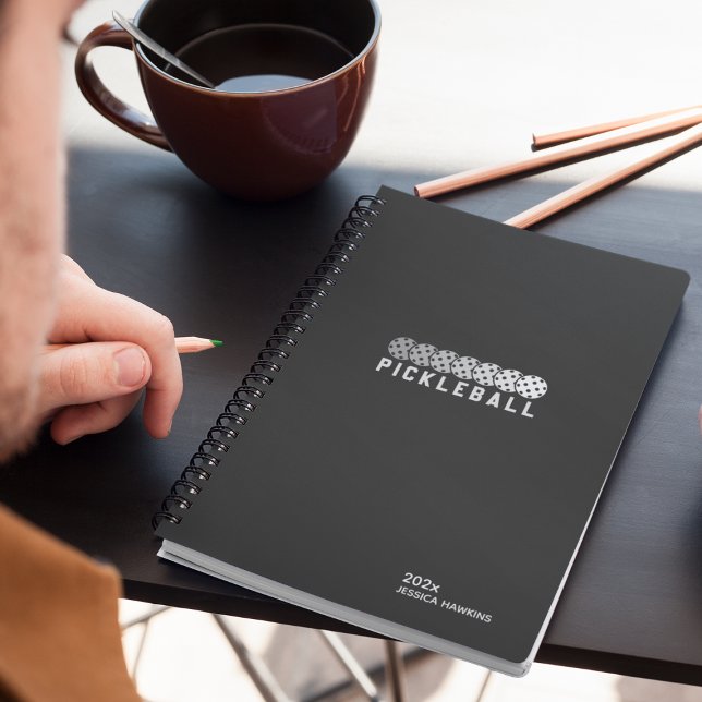 Black Noir Pickleball Personal Weekly Planner (Creator Uploaded)