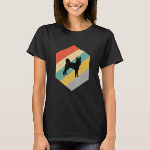Black Norwegian Elkhound Dog T-Shirt