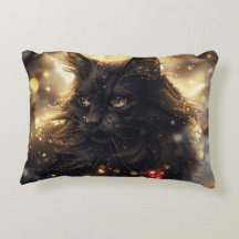 Black Norwegian Forest Cat Digital Art
