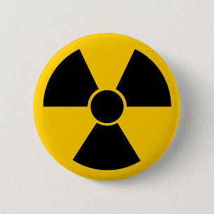 Black Nuke 2 Inch Round Button