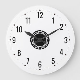 Black Numbers for a White Large Clock