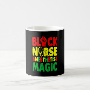 Black Nurse Anesthetist Magic Crna Coffee Mug