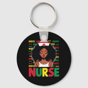 Black Nurse Sophisticated And Gorgeous Melanin His Keychain