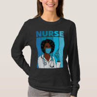 Black Nurse Uniform Face Mask Afro African Black H