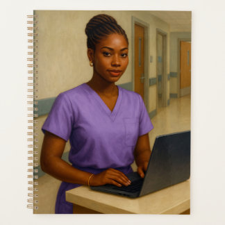 Black Nurse Yearly Planner | Nurse Planner 