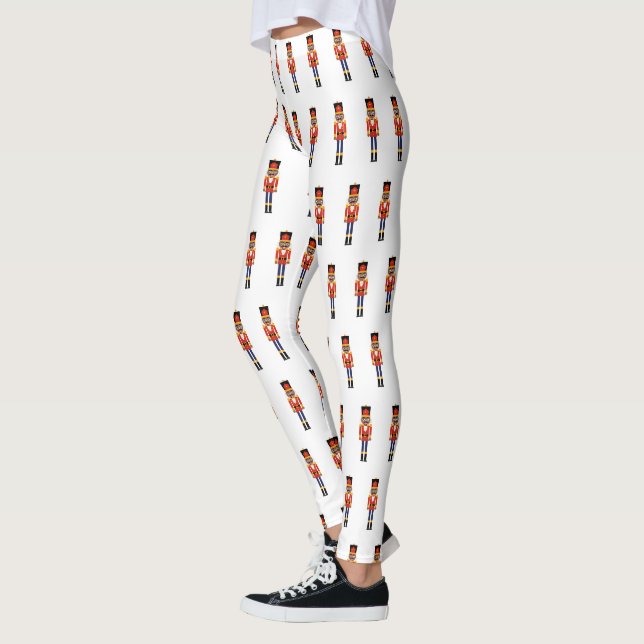 Black Nutcracker Christmas Leggings (Left)