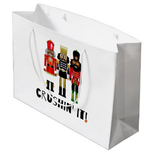 Black Nutcracker "Crushin' It" Gift Bag