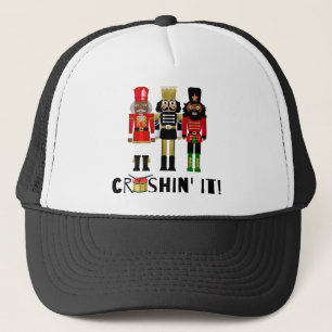 Black Nutcracker "Crushin' It" Gift Trucker Hat