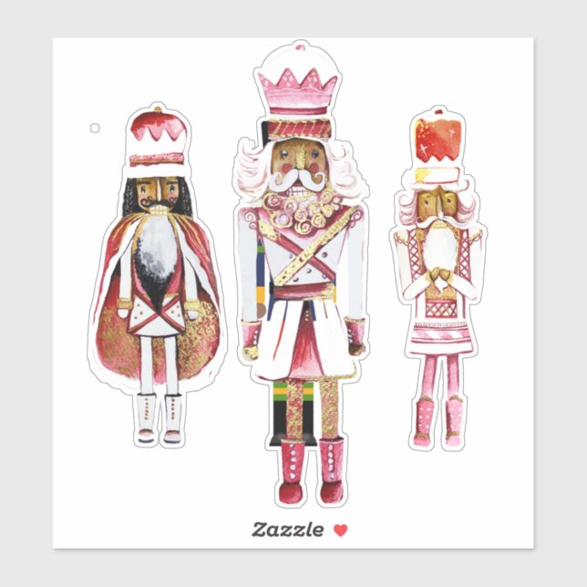 Black Nutcracker Custom-Cut Vinyl Sticker (Sheet)