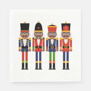 Black Nutcracker Paper Napkin