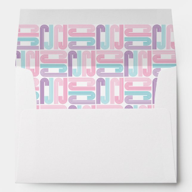 Black Nutcracker Retro Christmas Return Address Envelope (Back (Bottom))