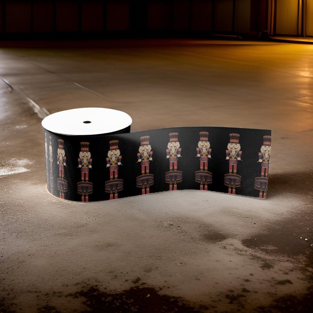 Black Nutcracker Soldier Multi Grosgrain Ribbon (Creator Uploaded)