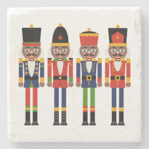 Black Nutcracker Stone Coaster