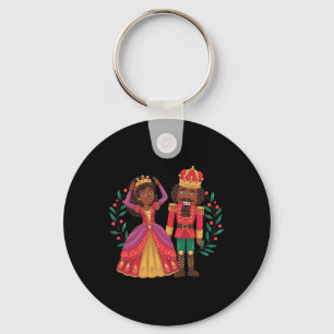 Black Nutcracker Sugar Plum Fairy Kwanzaa African Keychain
