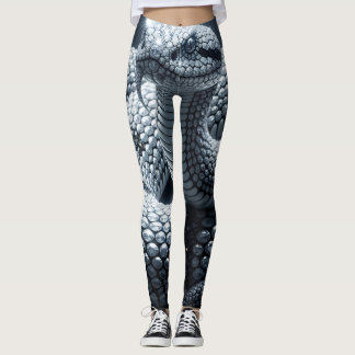 Black Obsidian and Diamond Viper Leggings