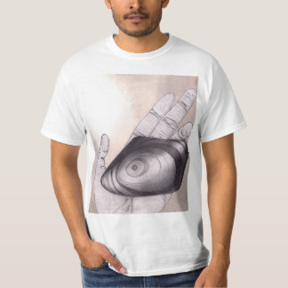 Black Obsidian Stone with Detailed Rings Seen T-Shirt