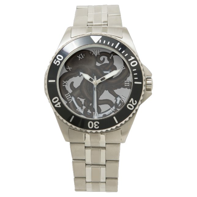 Black Octopus Over Anchor Watch (Front)