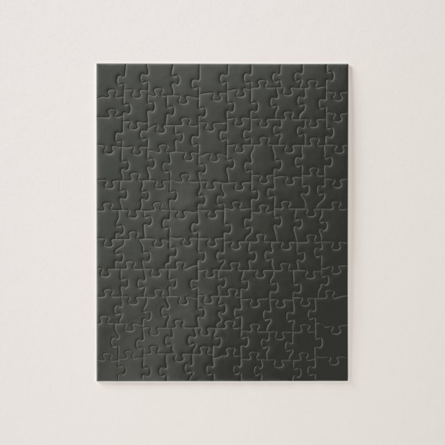 Black olive (solid colour)  jigsaw puzzle (Vertical)