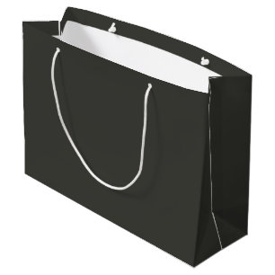 Black olive (solid colour)  large gift bag
