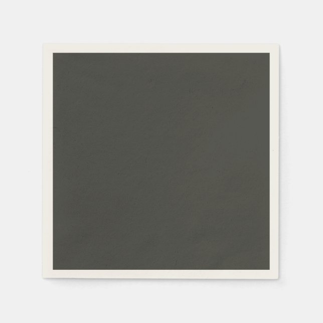 Black olive (solid colour)  napkin (Front)